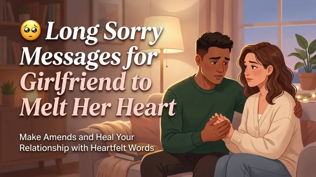 🥺 Long Sorry Messages for Girlfriend to Melt Her Heart