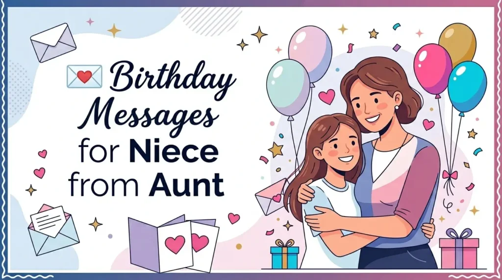 💌 Birthday Messages for Niece from Aunt
