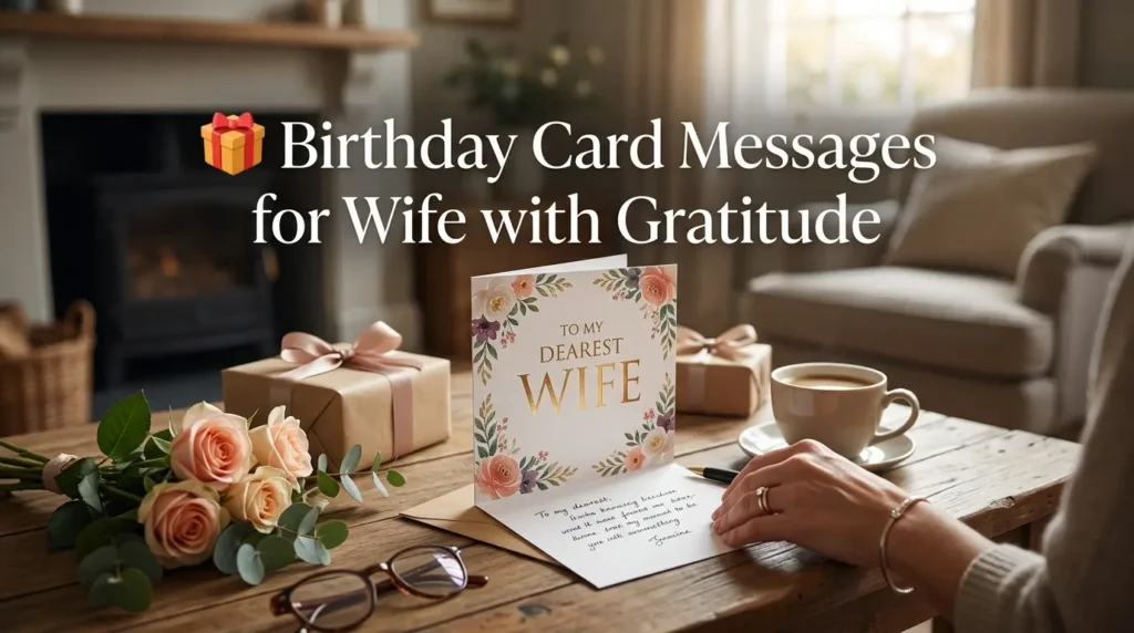 🎁 Birthday Card Messages for Wife with Gratitude