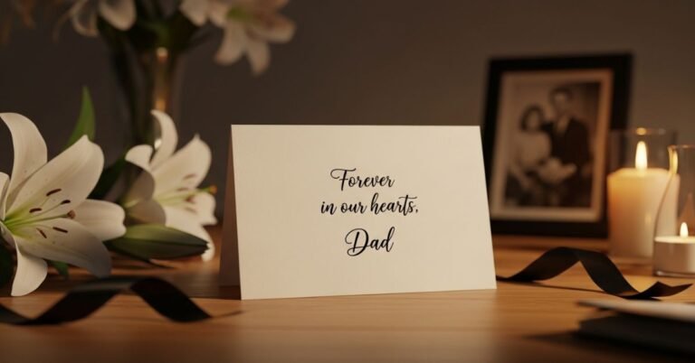 Funeral card messages for dad