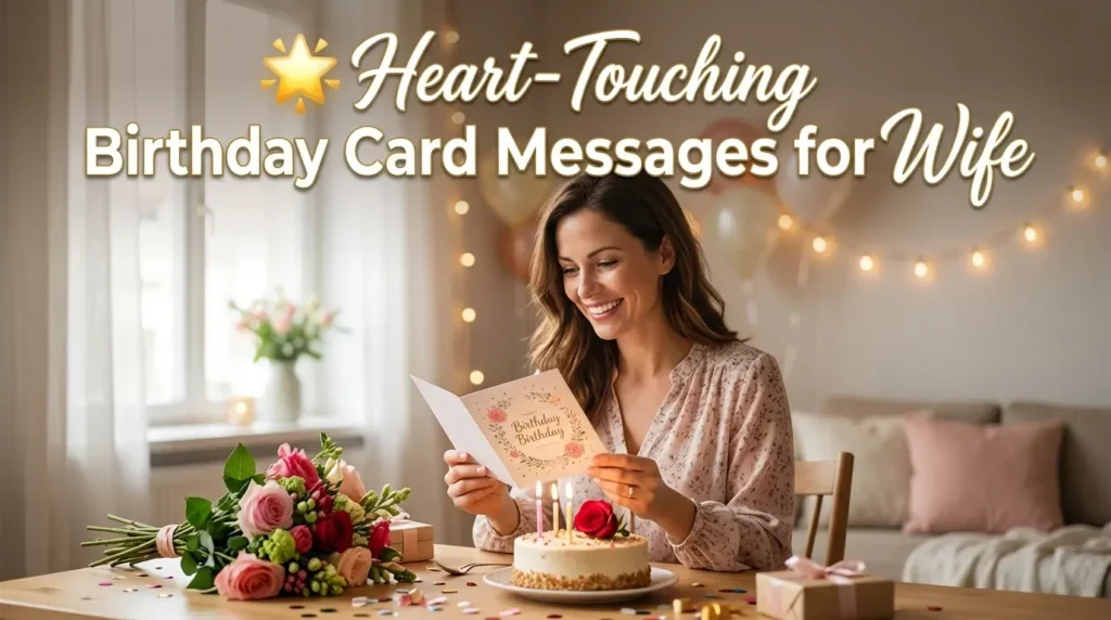 🌟 Heart-Touching Birthday Card Messages for Wife