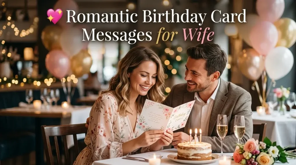 💖 Romantic Birthday Card Messages for Wife