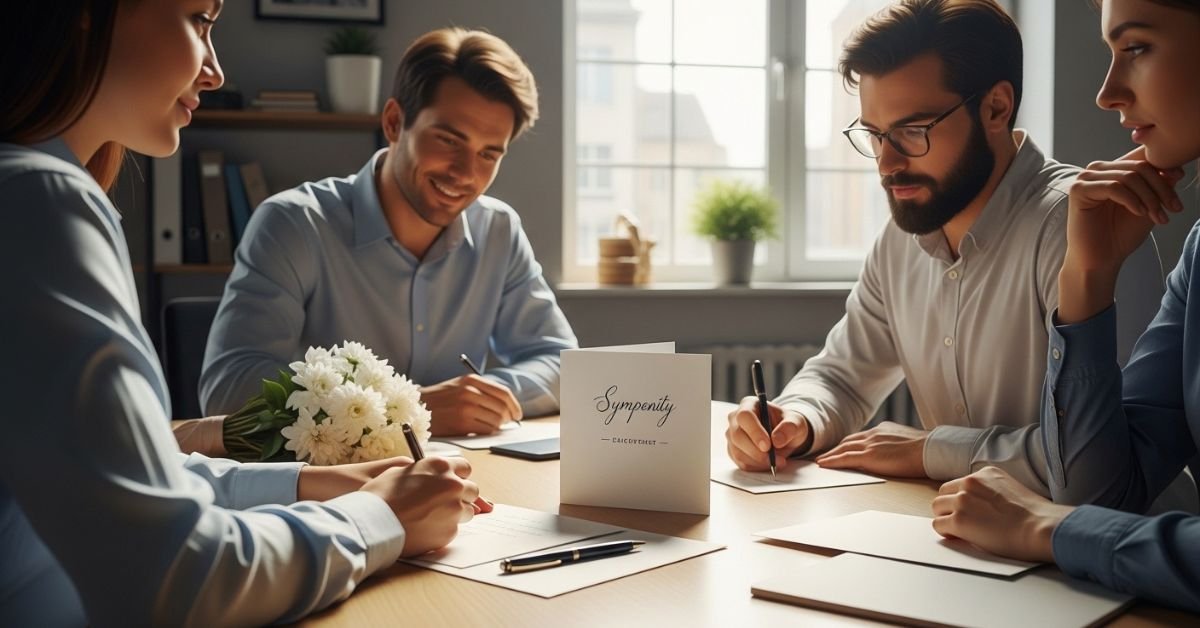 sympathy card messages for coworker