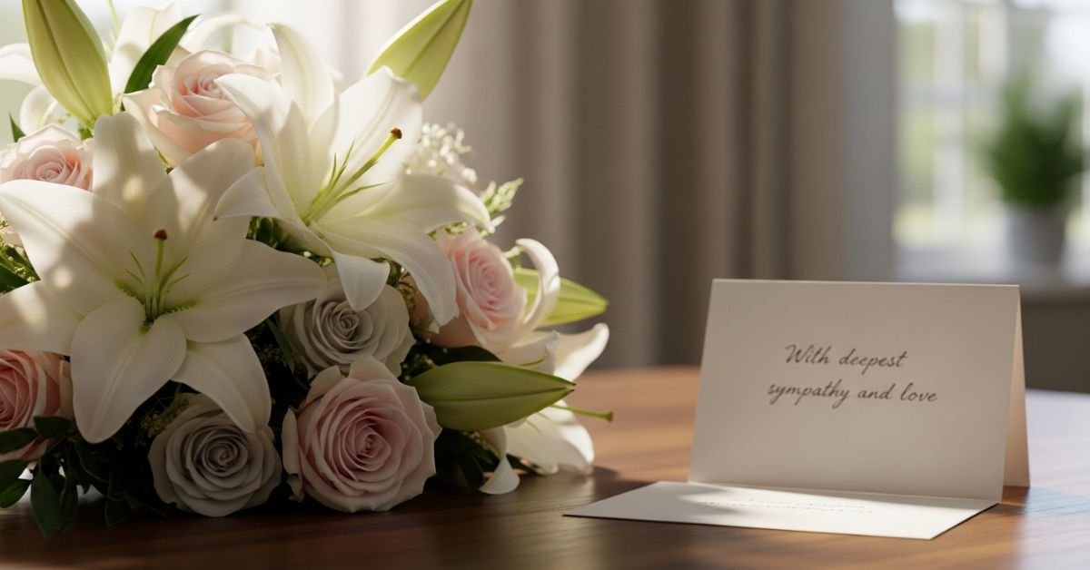 sympathy messages for flowers