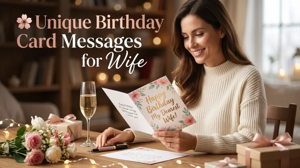 🌸 Unique Birthday Card Messages for Wife