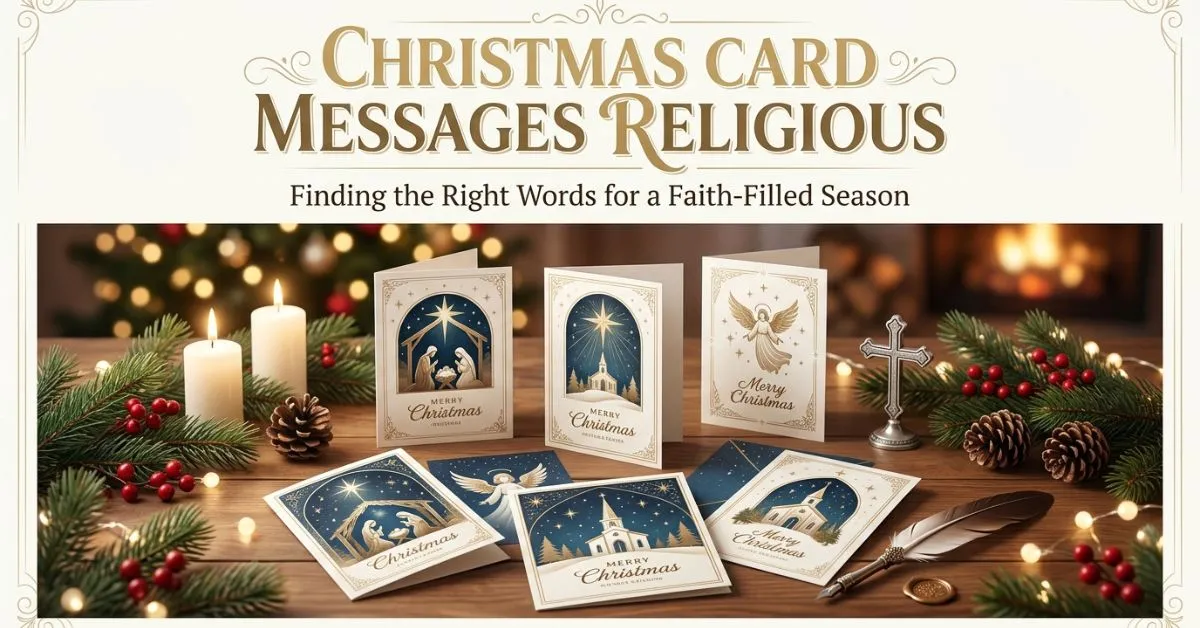 Christmas card messages religious