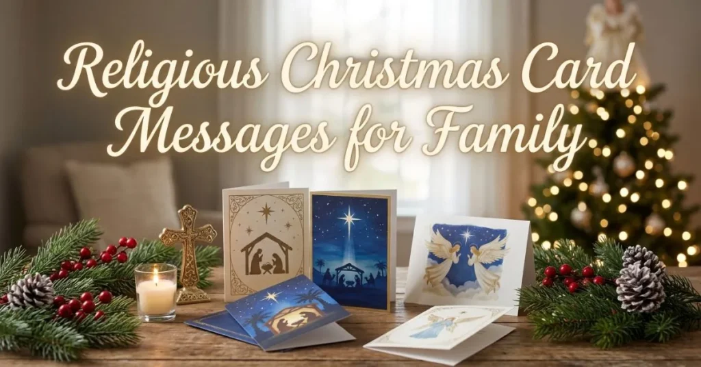 Religious Christmas Card Messages for Family