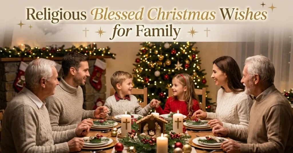 Religious Blessed Christmas Wishes for Family