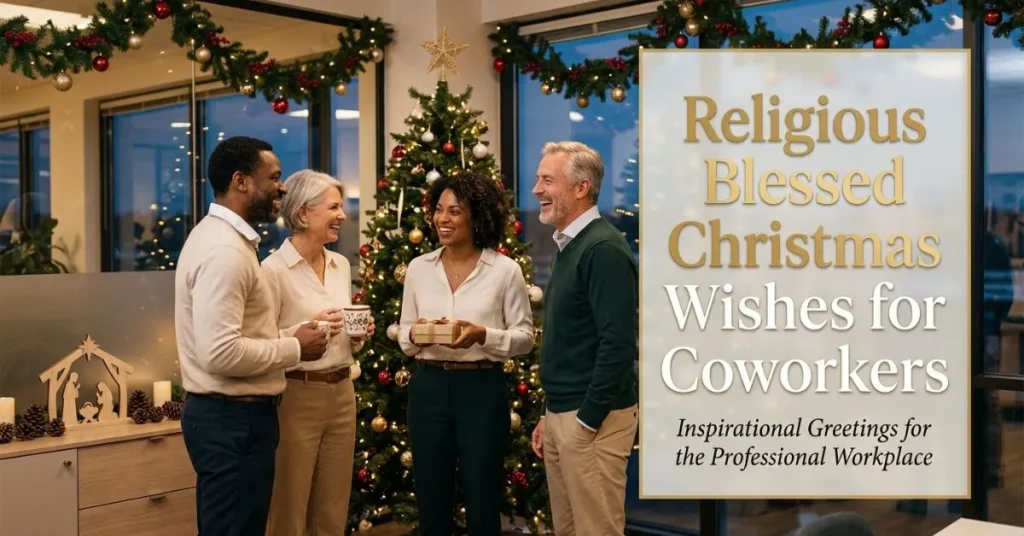 Religious Blessed Christmas Wishes for Coworkers