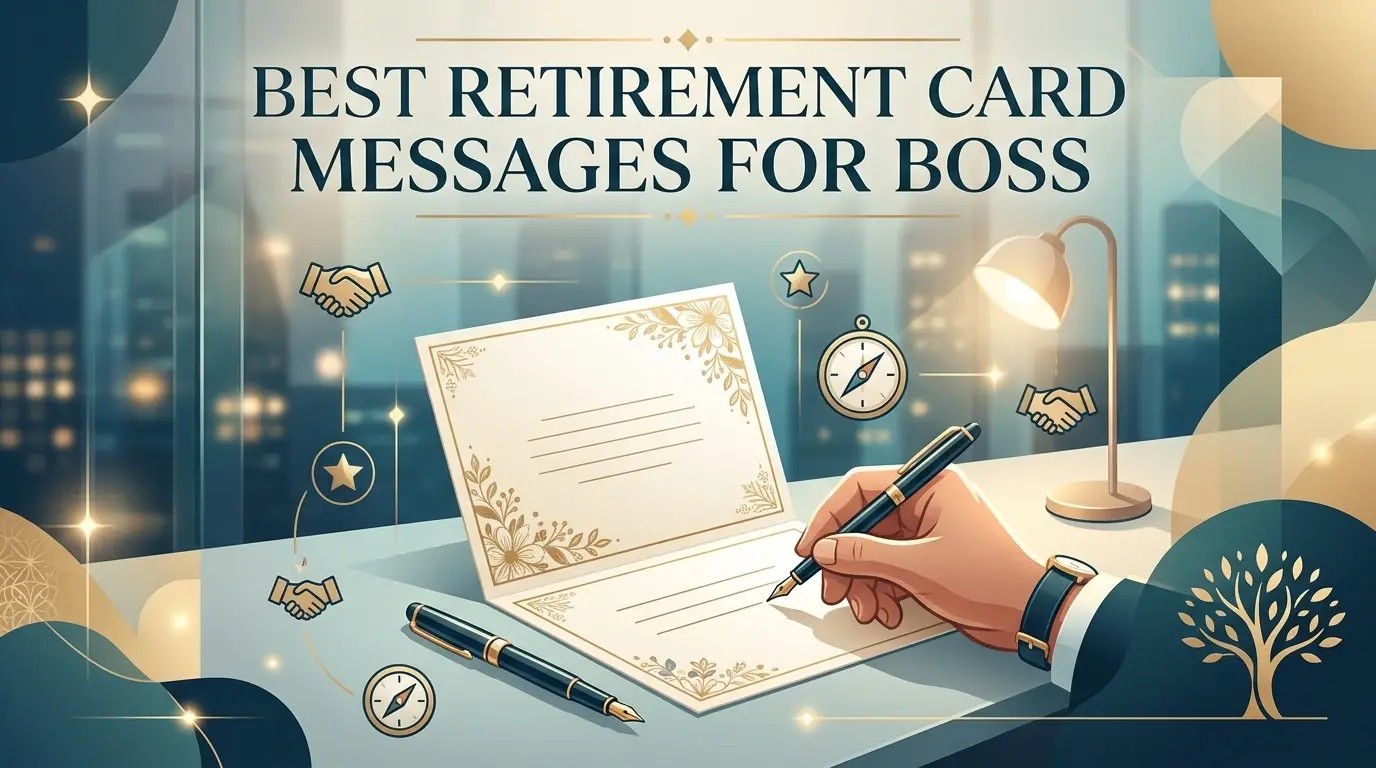 Best Retirement card messages for boss