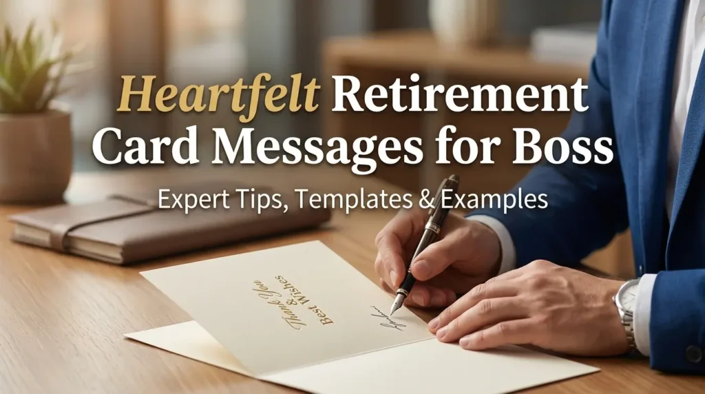 Heartfelt Retirement Card Messages for Boss