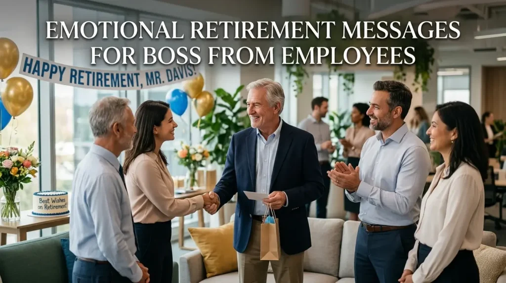 Emotional Retirement Messages for Boss from Employees