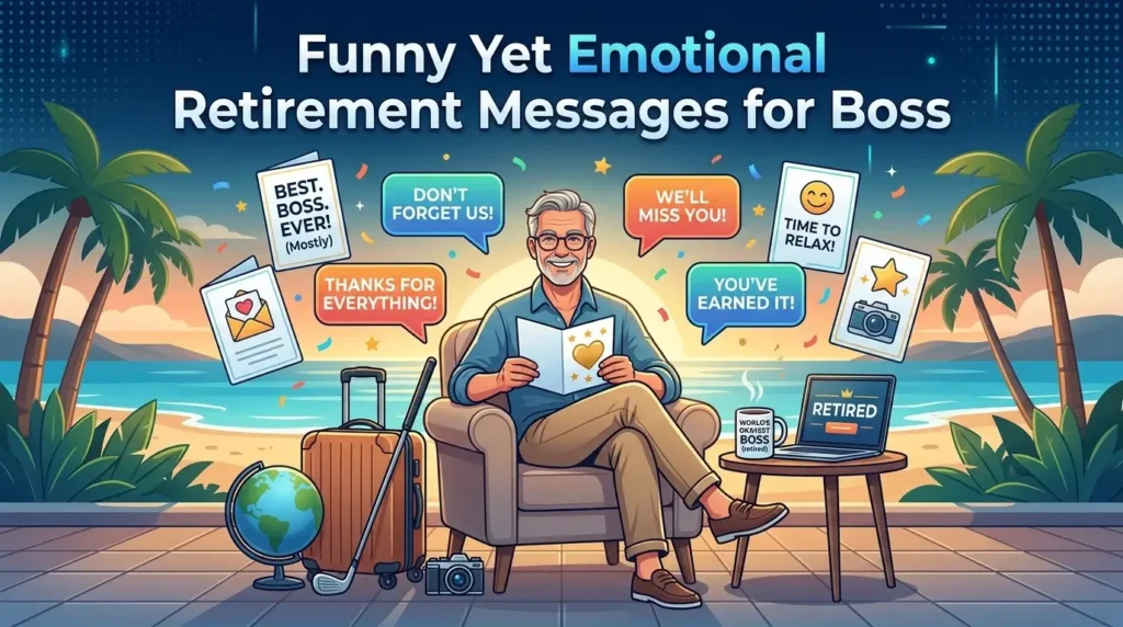 Funny Yet Emotional Retirement Messages for Boss