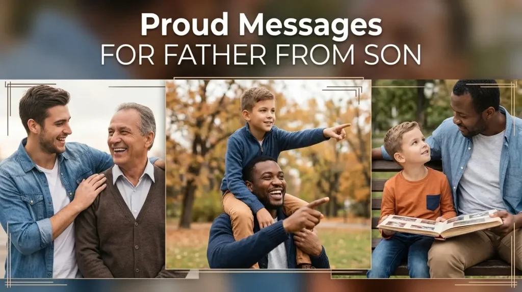 Proud Messages for Father from Son