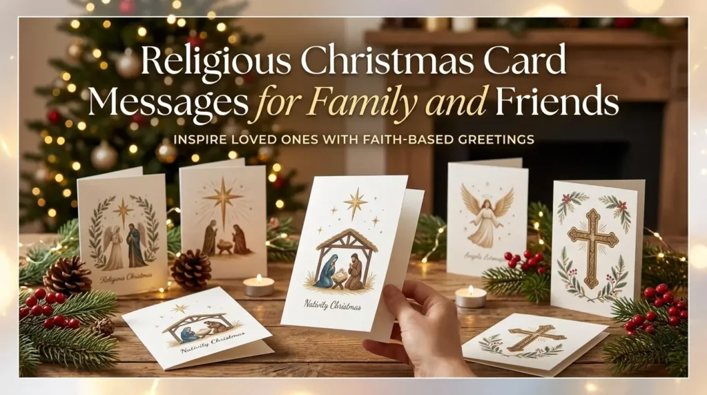 Religious Christmas Card Messages for Family and Friends
