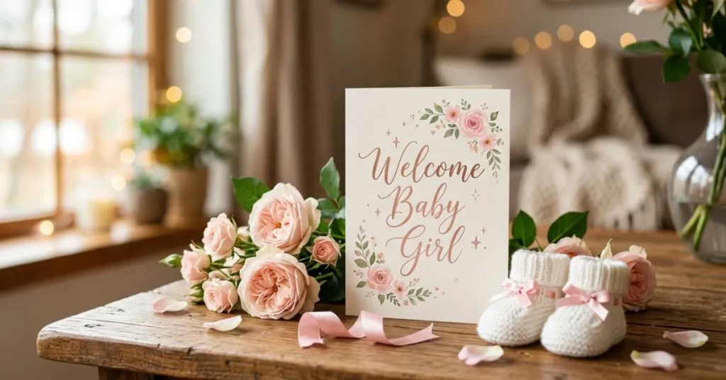 Baby Girl Messages for Cards