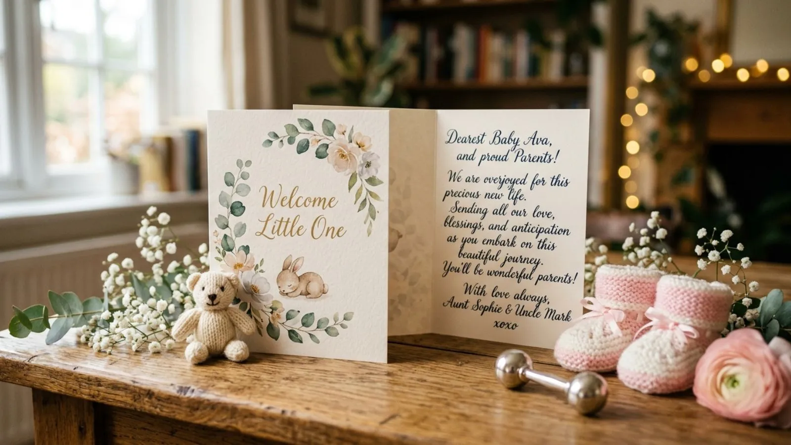 baby messages for cards