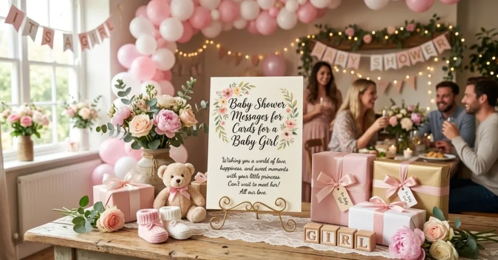 Baby Shower Messages for Cards for a Baby Girl