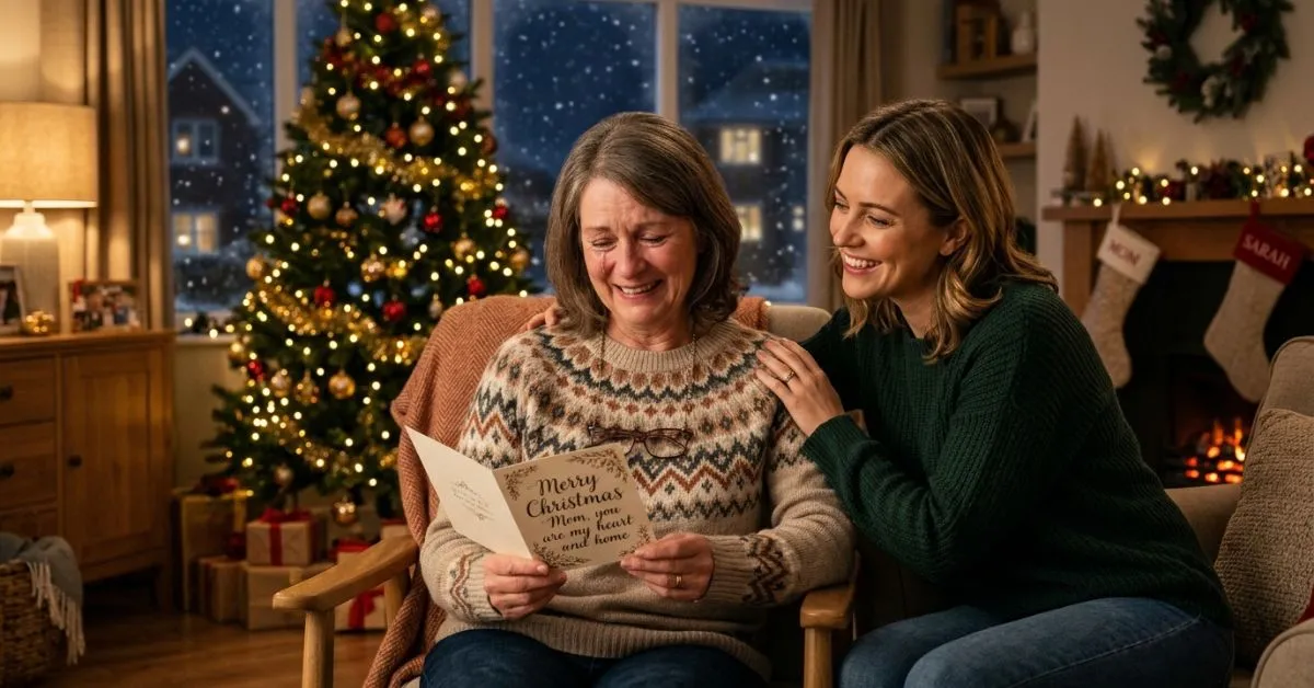 Christmas card messages for mom