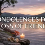 condolences for loss of friend