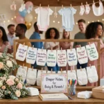 diaper messages for baby shower