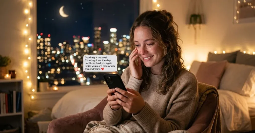 Good Night Message for Her Long Distance