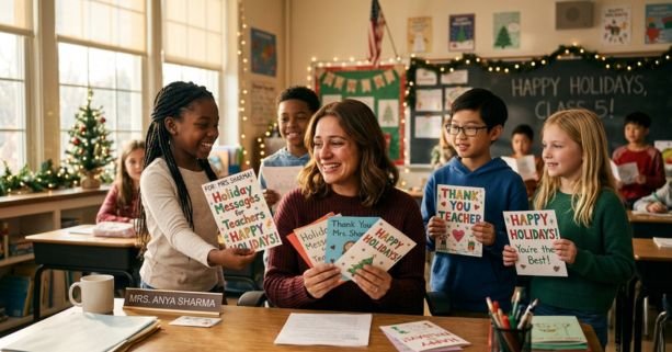 holiday messages for teachers