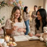 messages for baby shower book