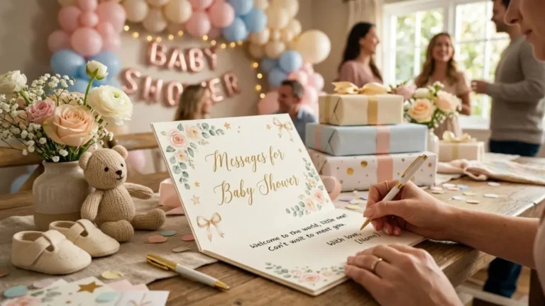 Messages for baby shower card