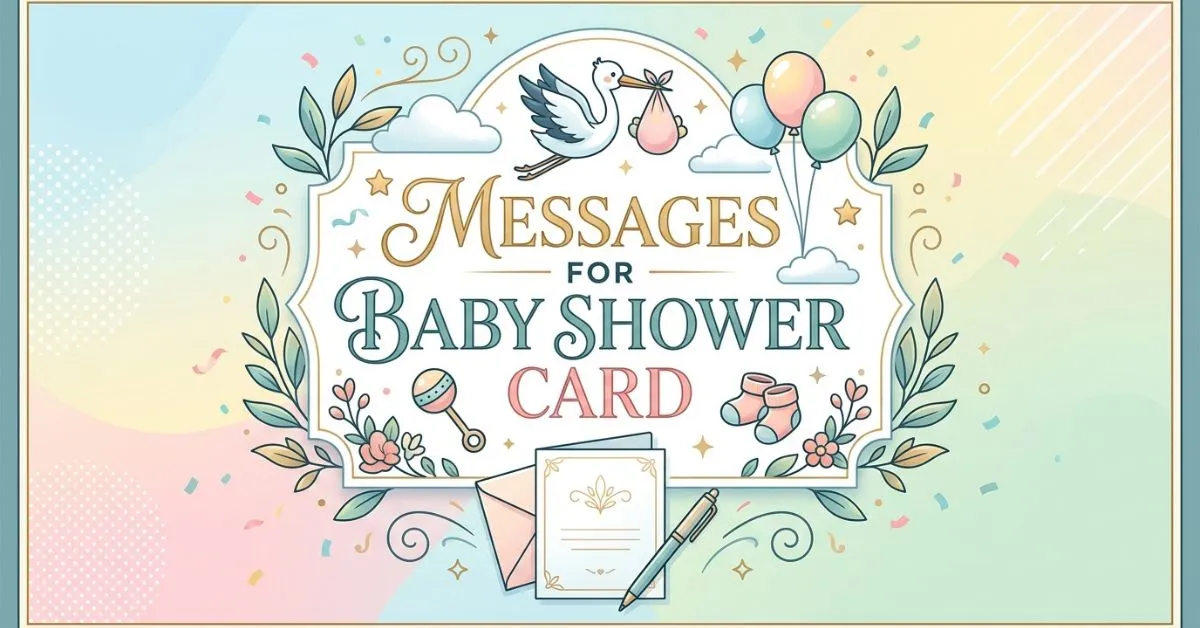 Messages for baby shower card