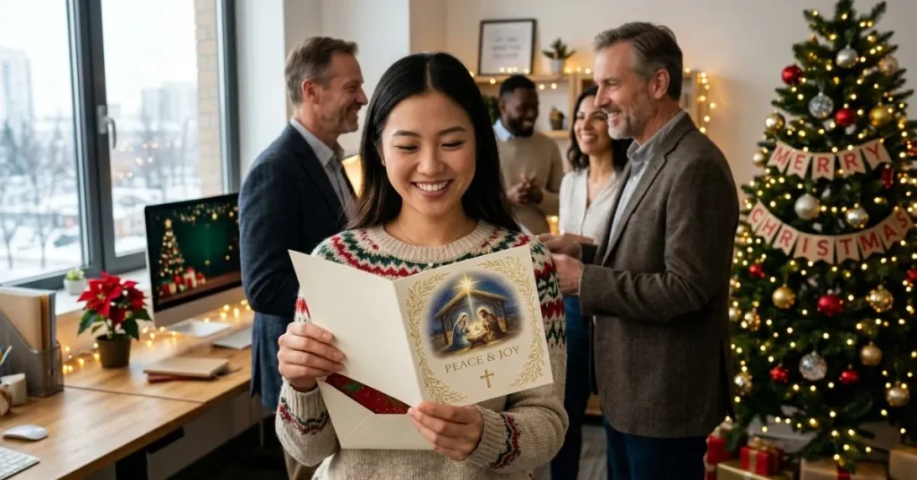 💌 Religious Christmas Messages for Cards for Coworkers