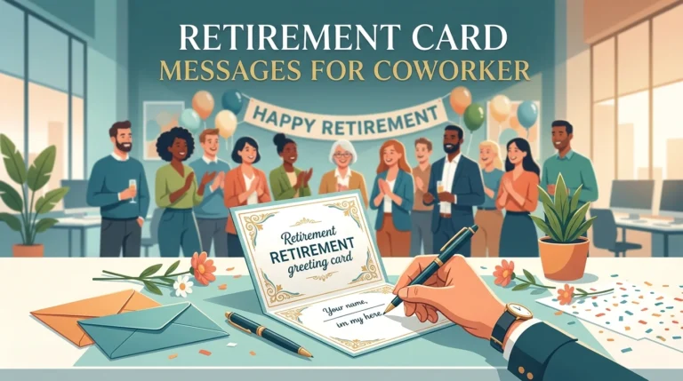Retirement card messages for coworker