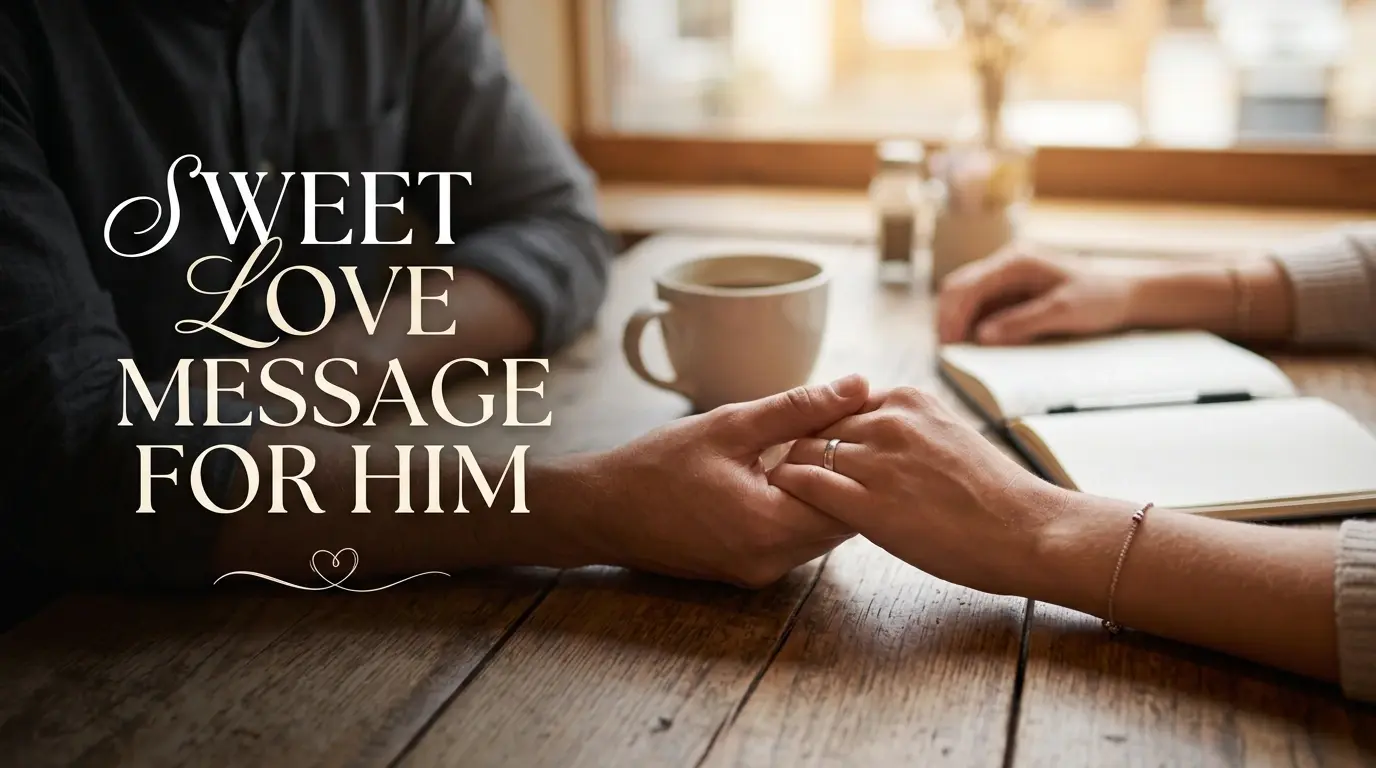 sweet love message for him