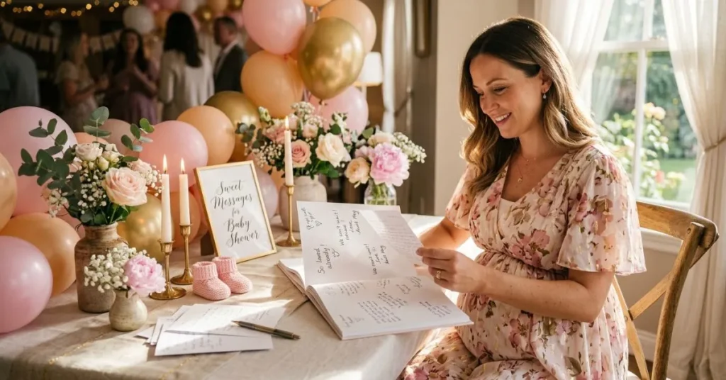Sweet Messages for Baby Shower Book