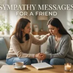 Sympathy messages for a friend