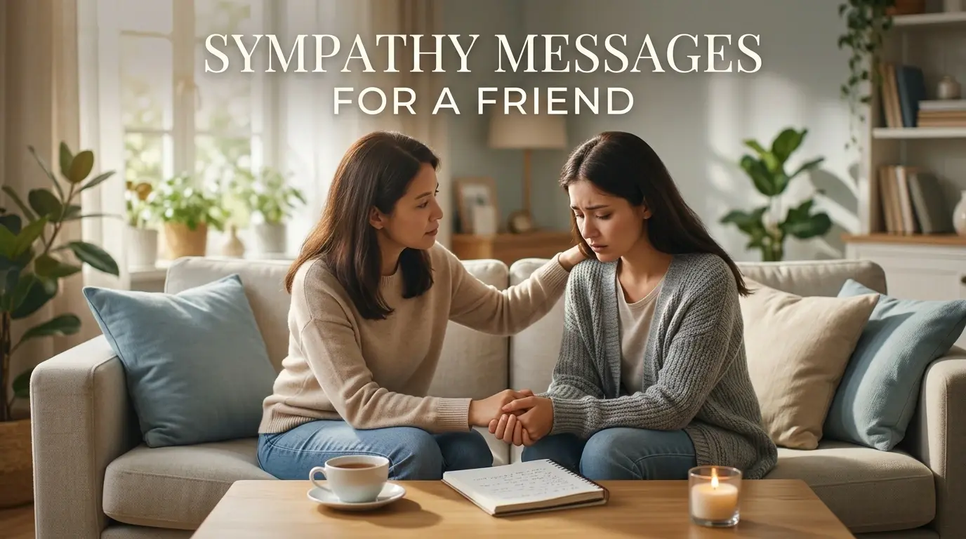 Sympathy messages for a friend