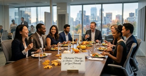 Thanksgiving messages for business