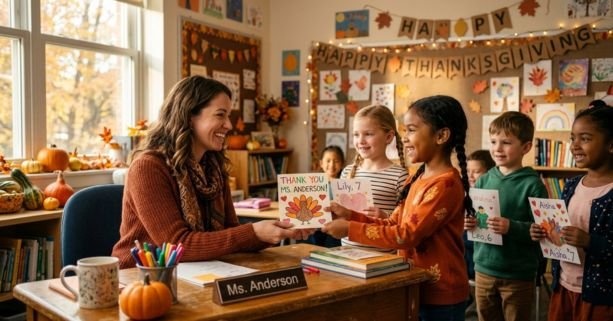 Thanksgiving messages for teachers