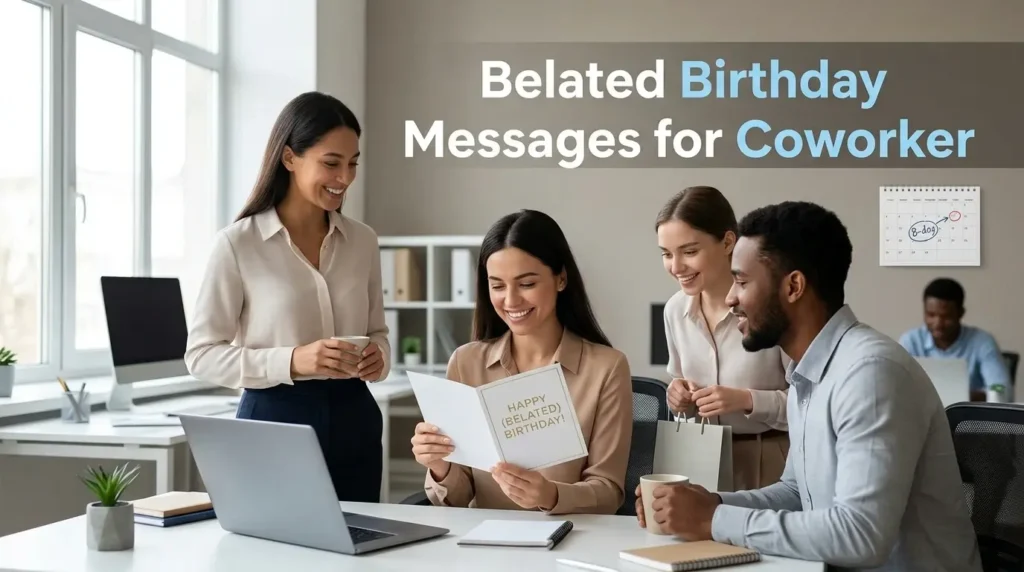Belated Birthday Messages for Coworker
