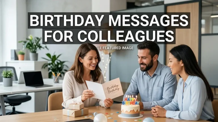 Birthday Messages for Colleagues