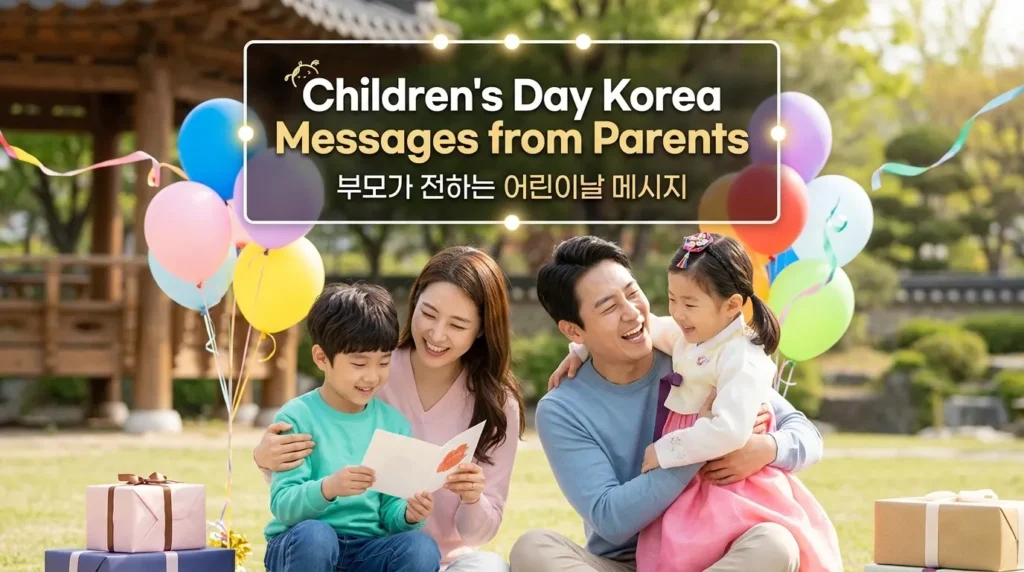 Children's Day Korea Messages from Parents