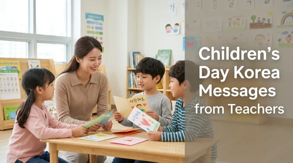 Children's Day Korea Messages from Teachers