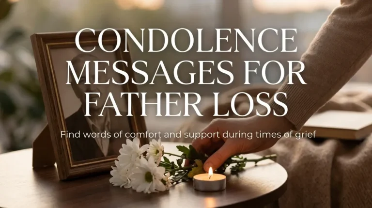 Condolence messages for father loss
