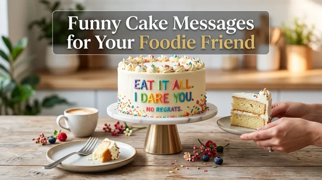 Funny Cake Messages for Your Foodie Friend