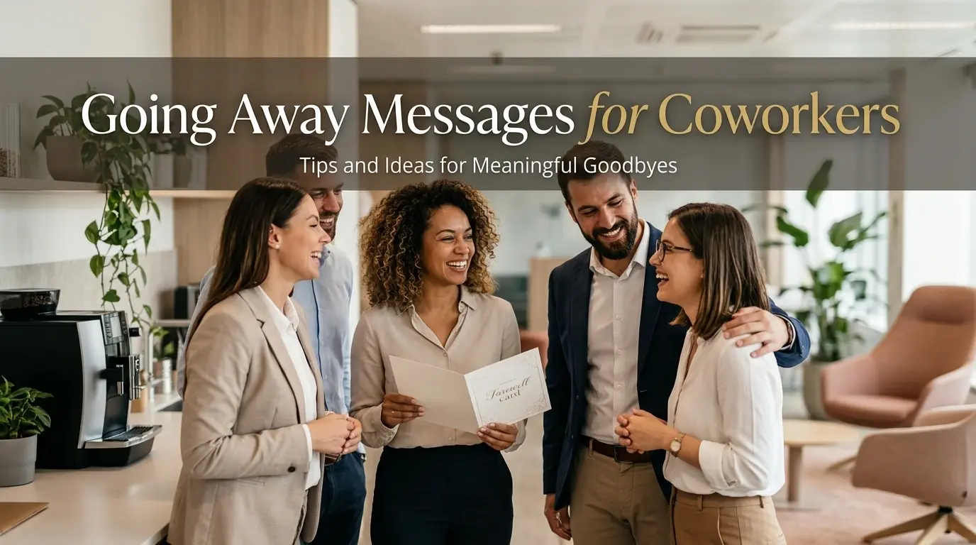 Going Away Messages for Coworkers