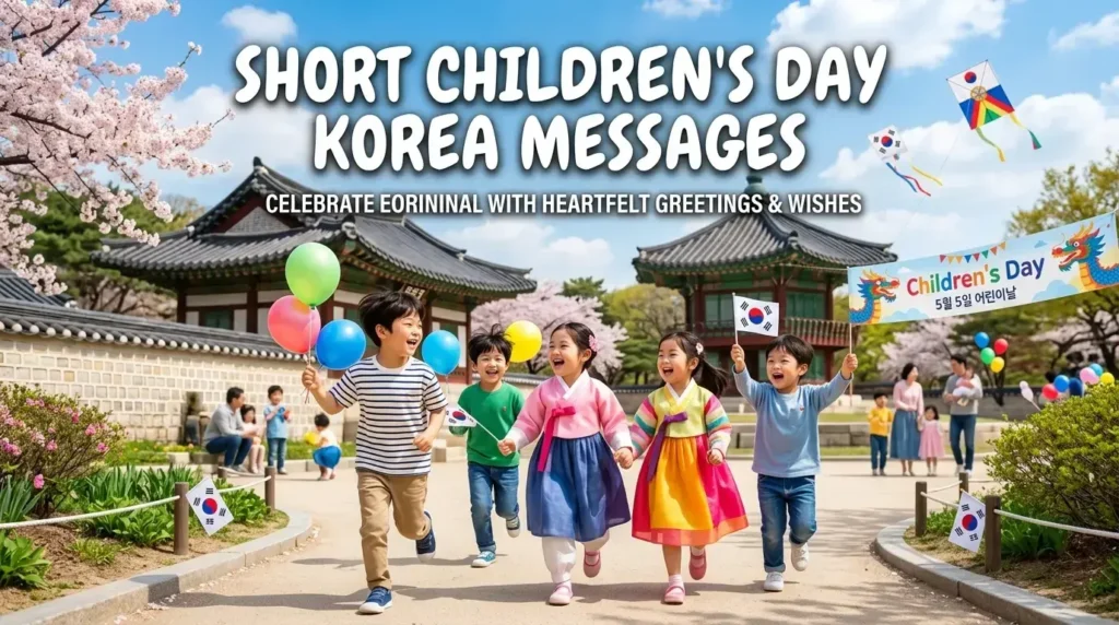 Short Children's Day Korea Messages