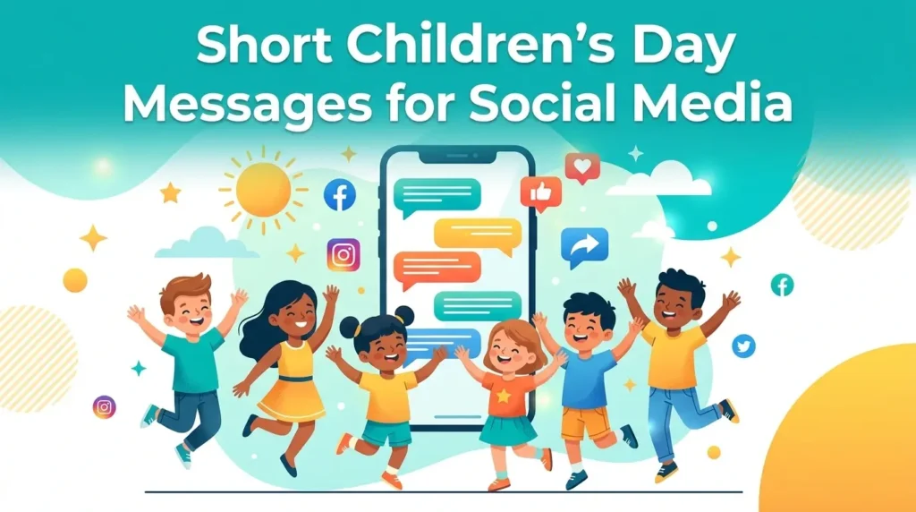 Short Children's Day Messages for Social Media