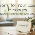 Sorry for Your Loss Messages