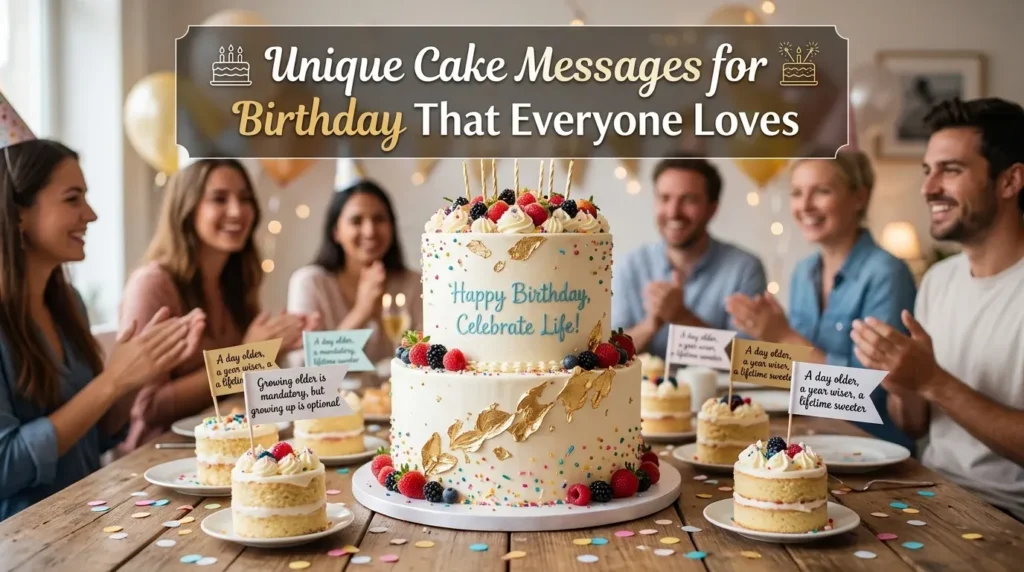Sweet Cake Messages for Birthday