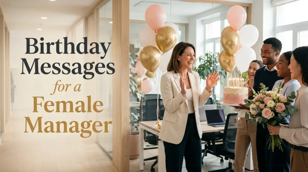 Birthday Messages for a Female Manager